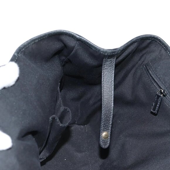 GUCCI GG Canvas Web Sherry Line Pretty Tote Bag Black Gold 163805 Auth 131957V - Picture 11 of 16